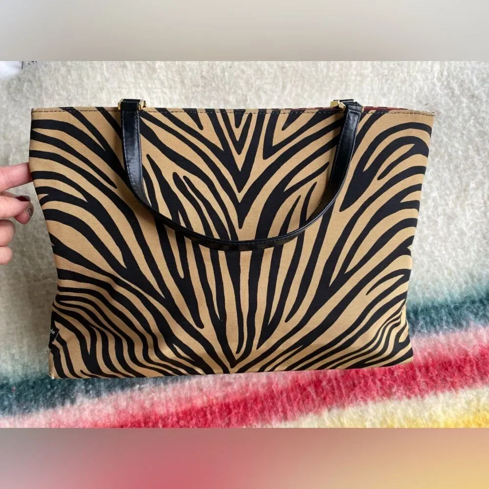 Kate Spade 90s Vintage Animal Print Handbag